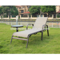 Poolside lounger chairs metal frame sun lounger beach chairs with coffee table